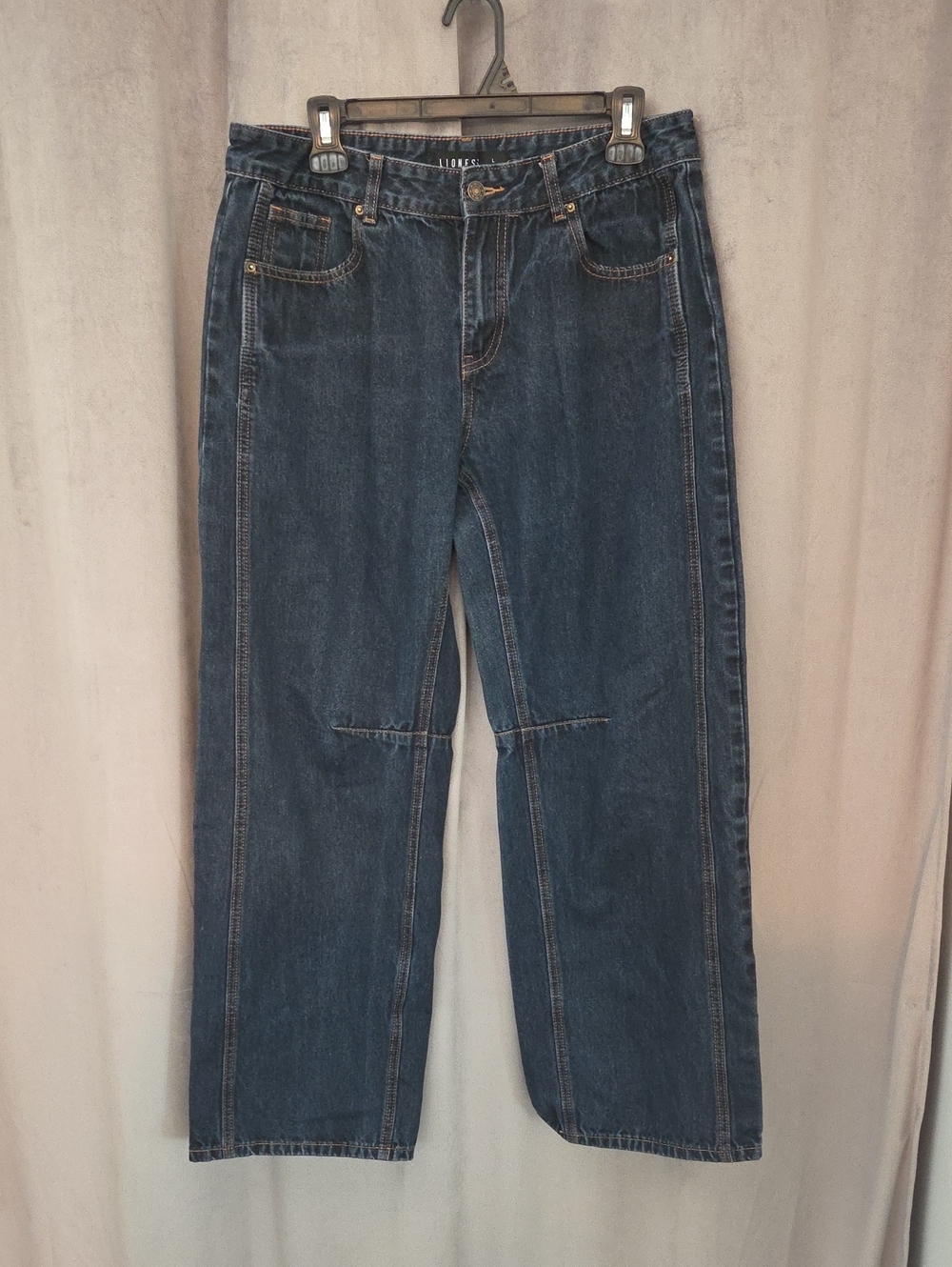 Lioness Men's Large Relaxed Indigo Denim Jeans